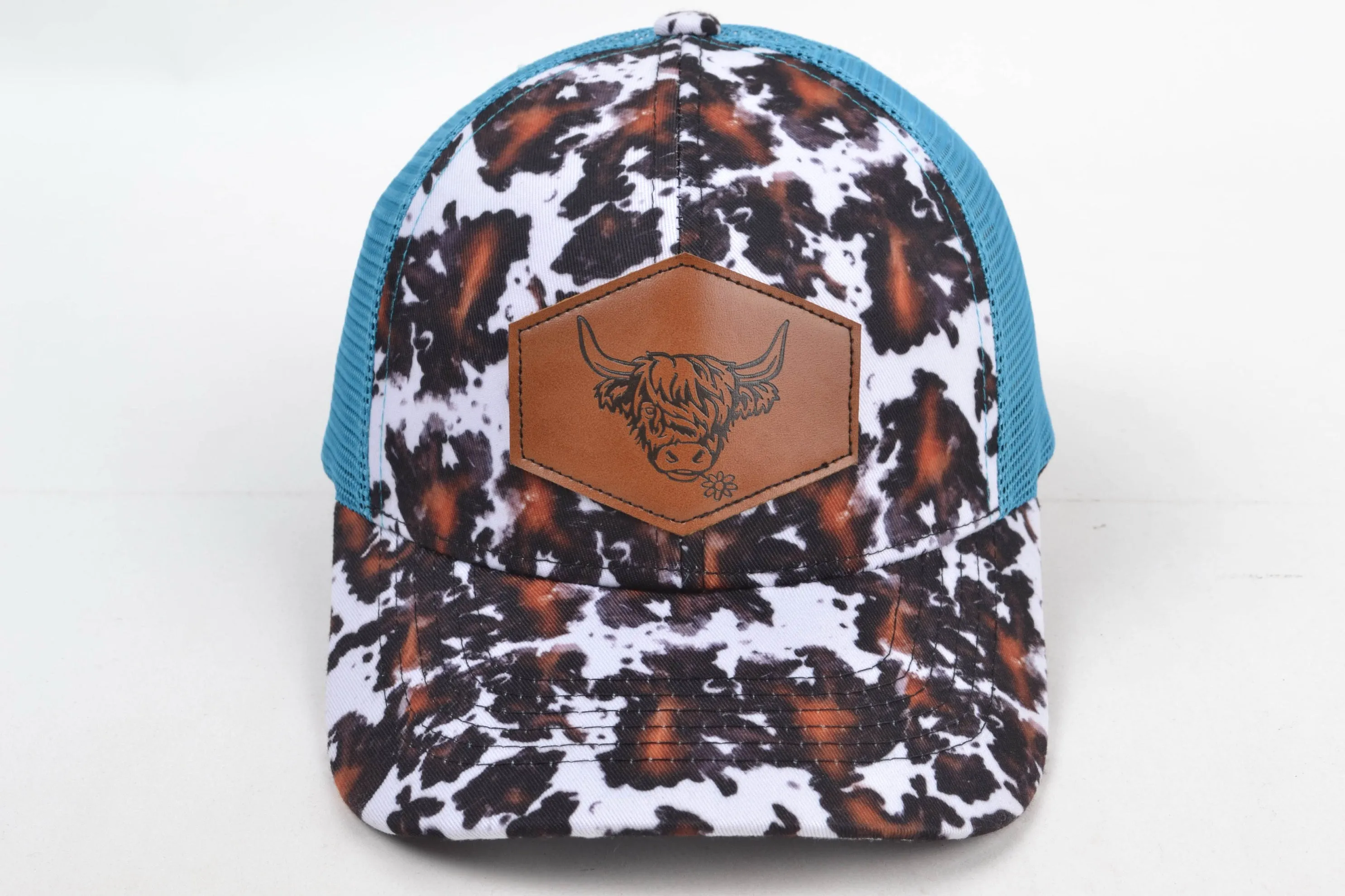 Black and Brown Highland Cow Trucker Hat