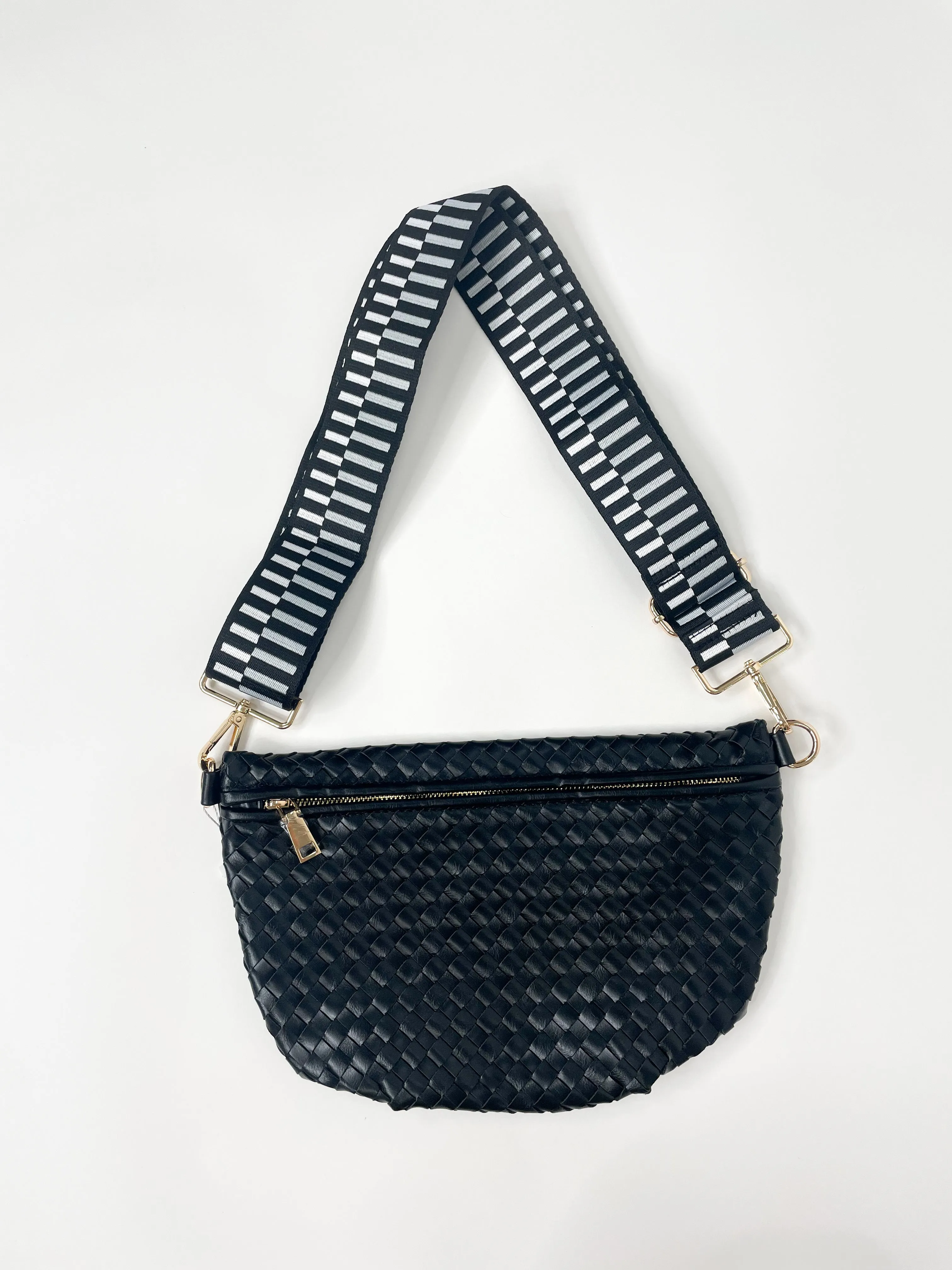 Black Westlyn Woven Bum Bag
