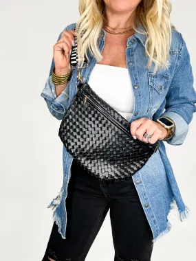 Black Westlyn Woven Bum Bag