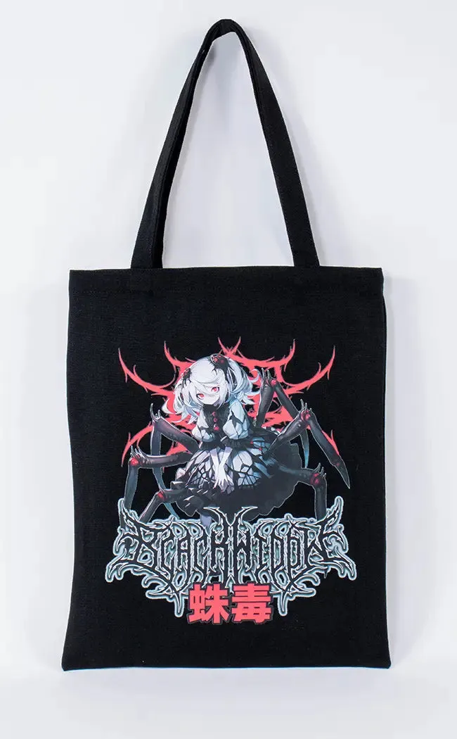 Black Widow Canvas Tote Bag