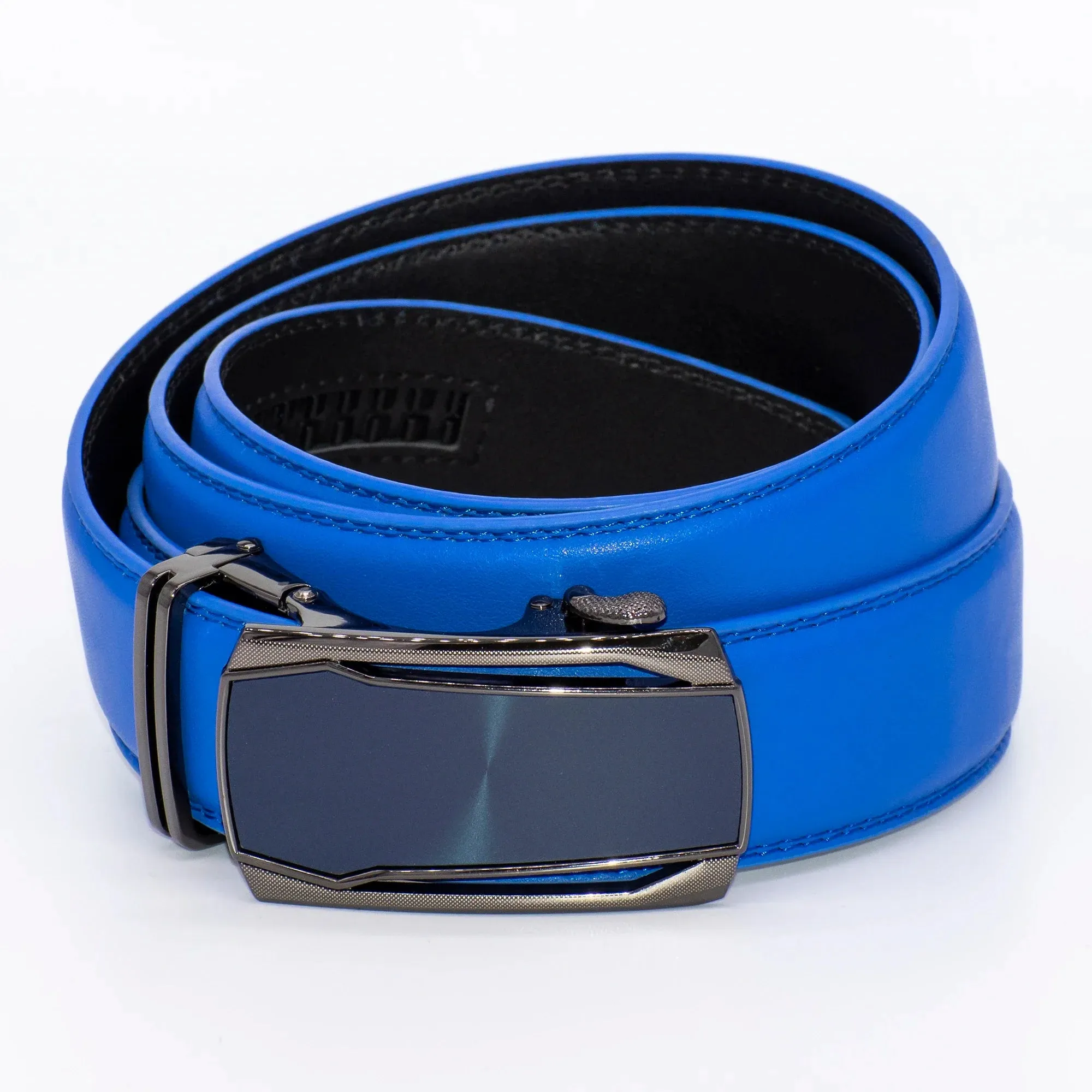 Blue Sleek Hexagonal Plate Belt Buckle