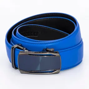 Blue Sleek Hexagonal Plate Belt Buckle