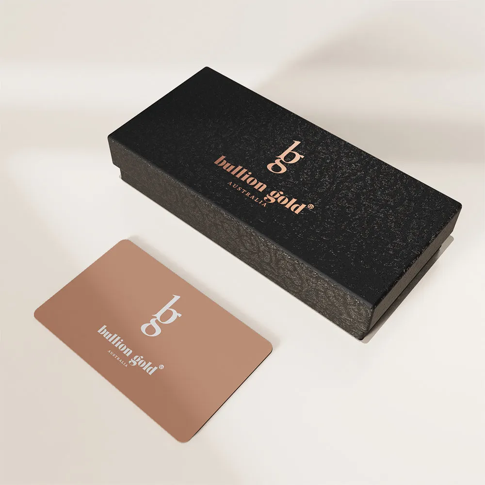 Boxed Black Face Watch & Earrings Set In Rose Gold