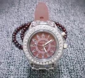 Bracelet Watches LED Luminous Geneva Women Quartz
