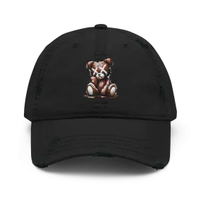 Braunbär Dad-Hat im Used-Look