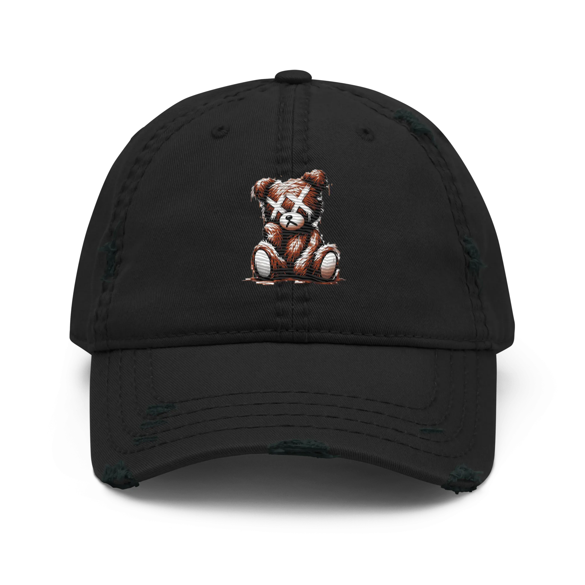Braunbär Dad-Hat im Used-Look