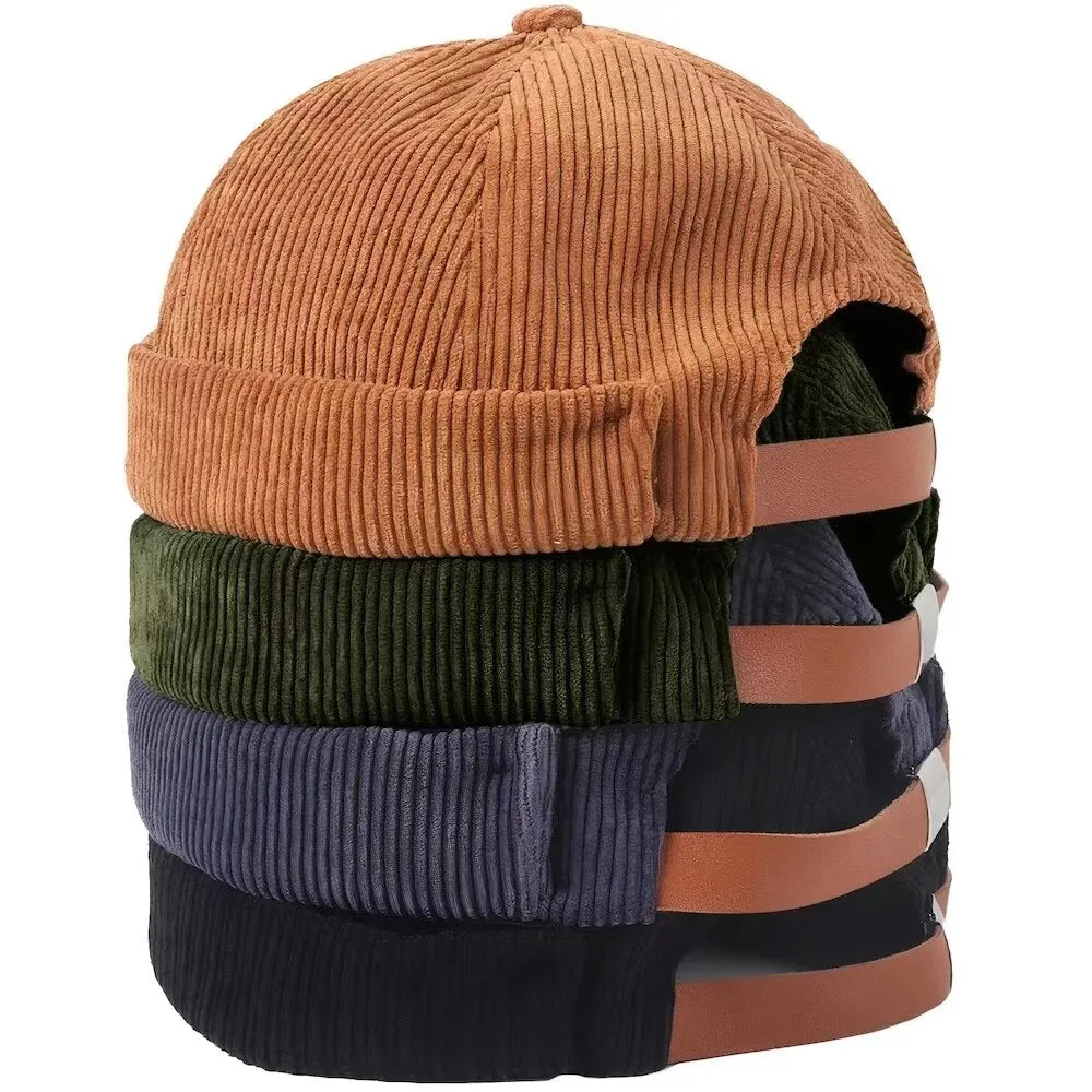 Brimless Corduroy Cap