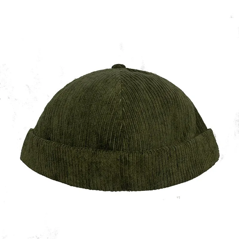 Brimless Corduroy Cap
