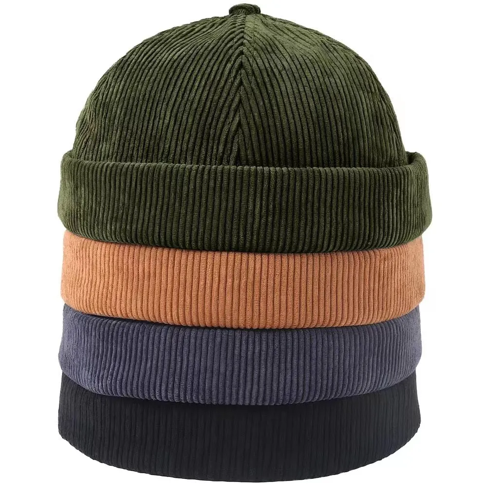 Brimless Corduroy Cap