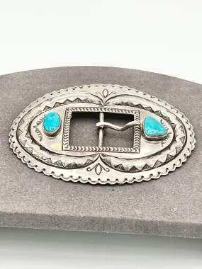 Buckle- Two Stone, Sterling Silver