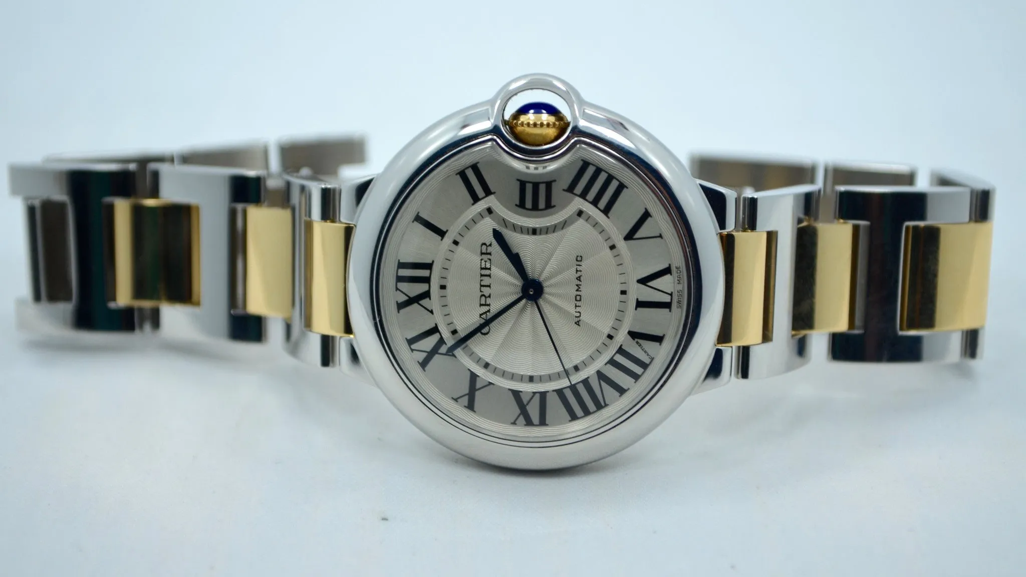 Cartier Ballon Bleu W6920047 Two Tone 18K Stainless Steel Automatic Watch Ladies