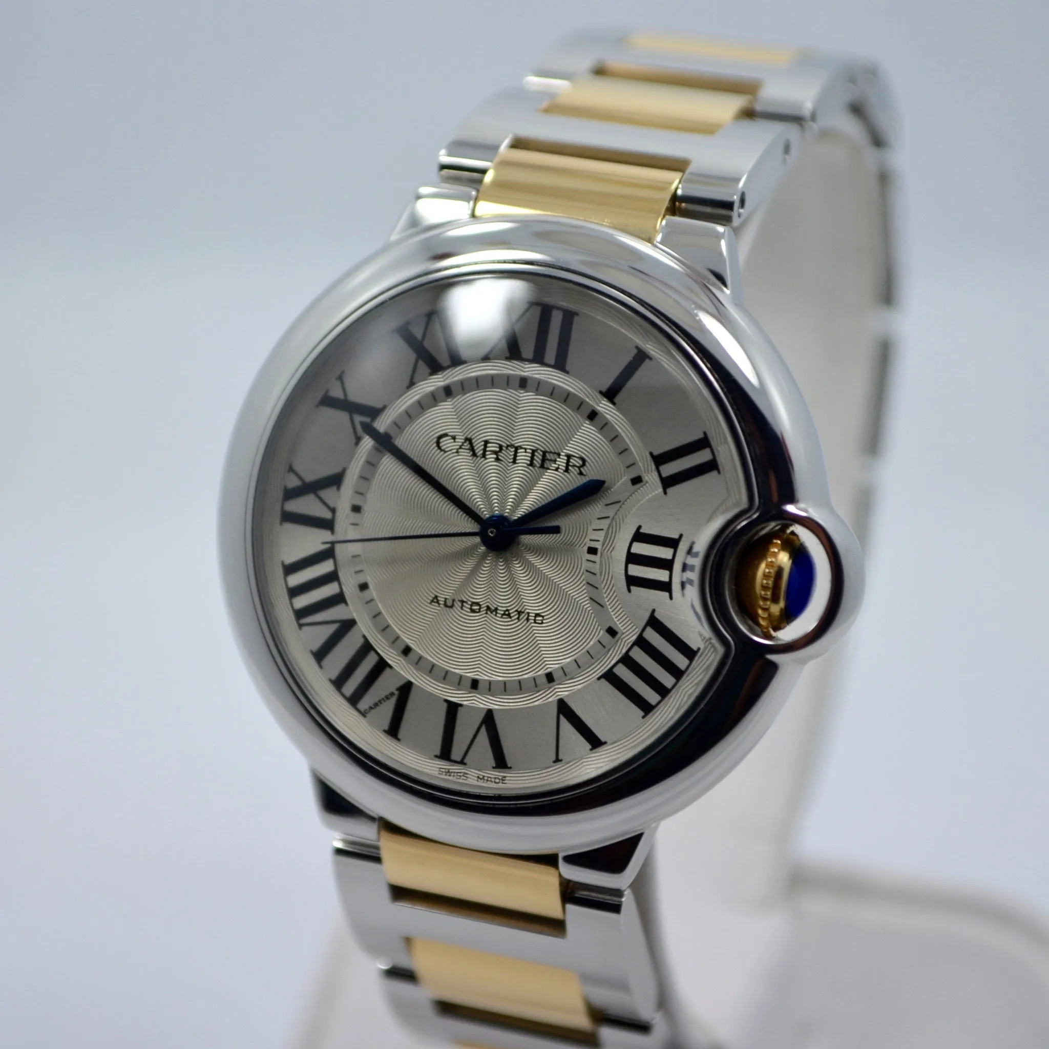 Cartier Ballon Bleu W6920047 Two Tone 18K Stainless Steel Automatic Watch Ladies
