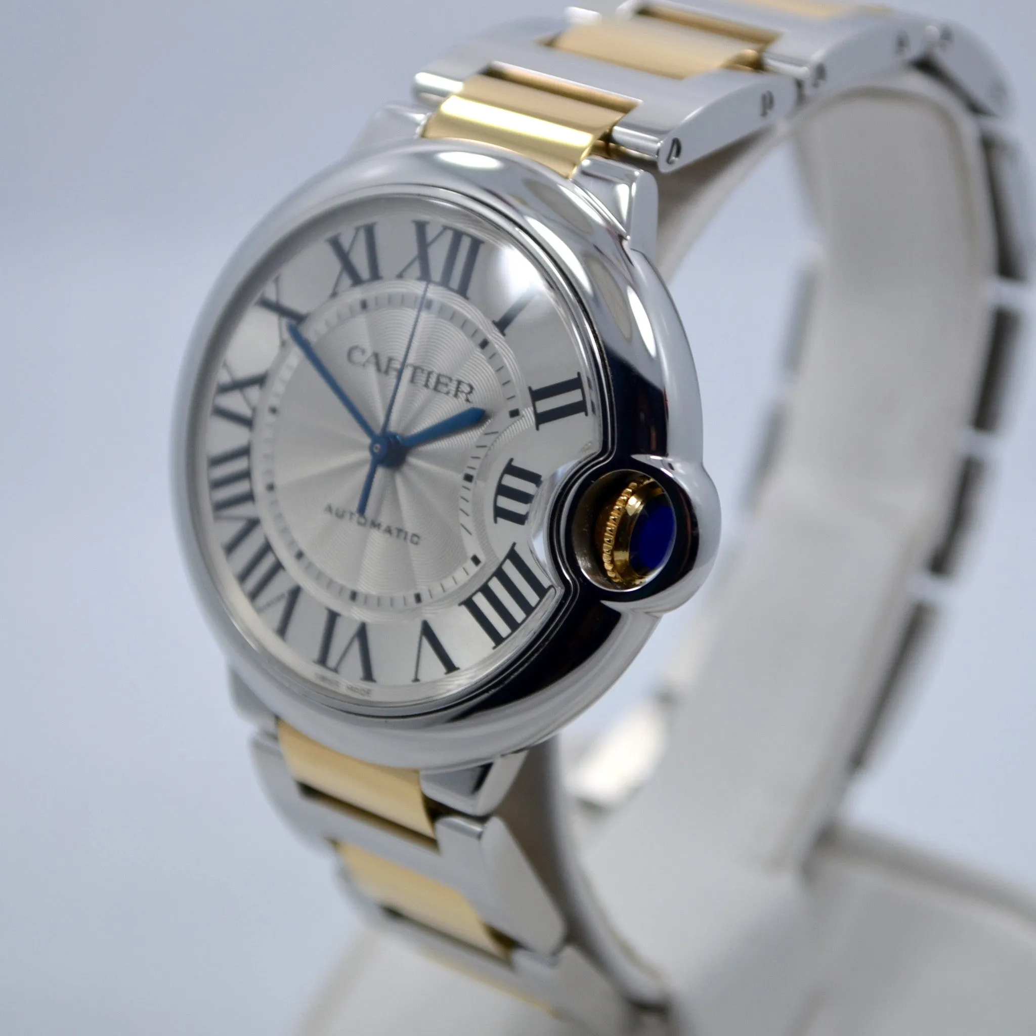 Cartier Ballon Bleu W6920047 Two Tone 18K Stainless Steel Automatic Watch Ladies