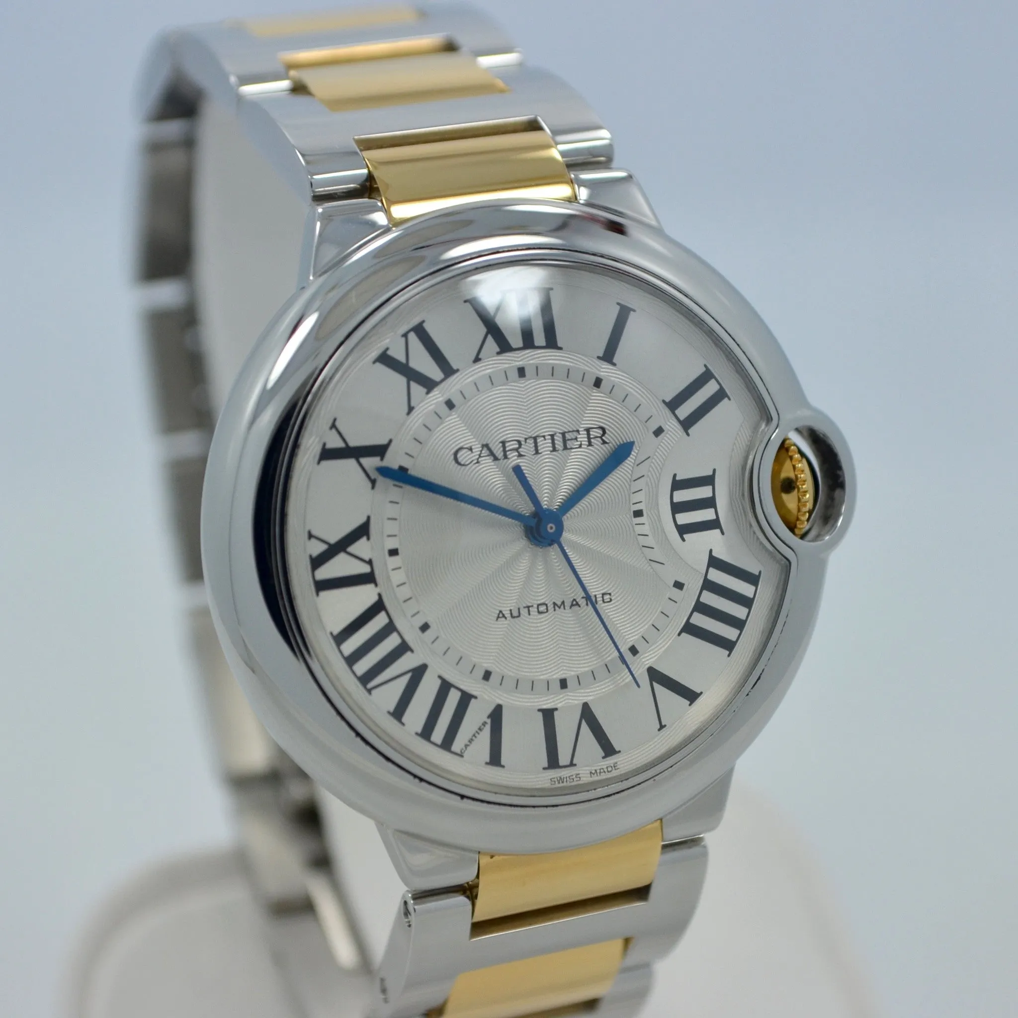 Cartier Ballon Bleu W6920047 Two Tone 18K Stainless Steel Automatic Watch Ladies