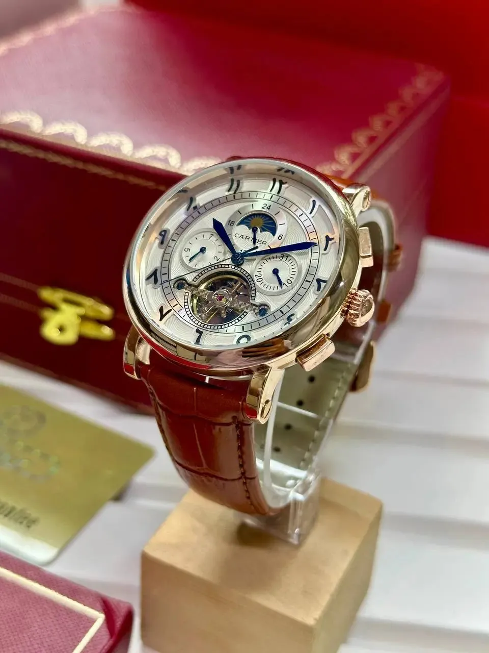 Cartier Luxury Smart Fit Watch for Men | 43mm | Elegant Design | Premium 7AA Collection