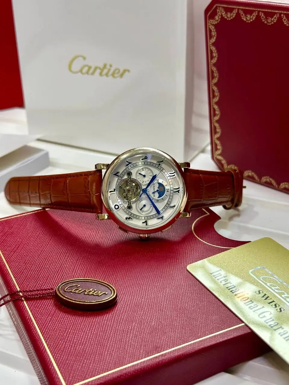 Cartier Luxury Smart Fit Watch for Men | 43mm | Elegant Design | Premium 7AA Collection