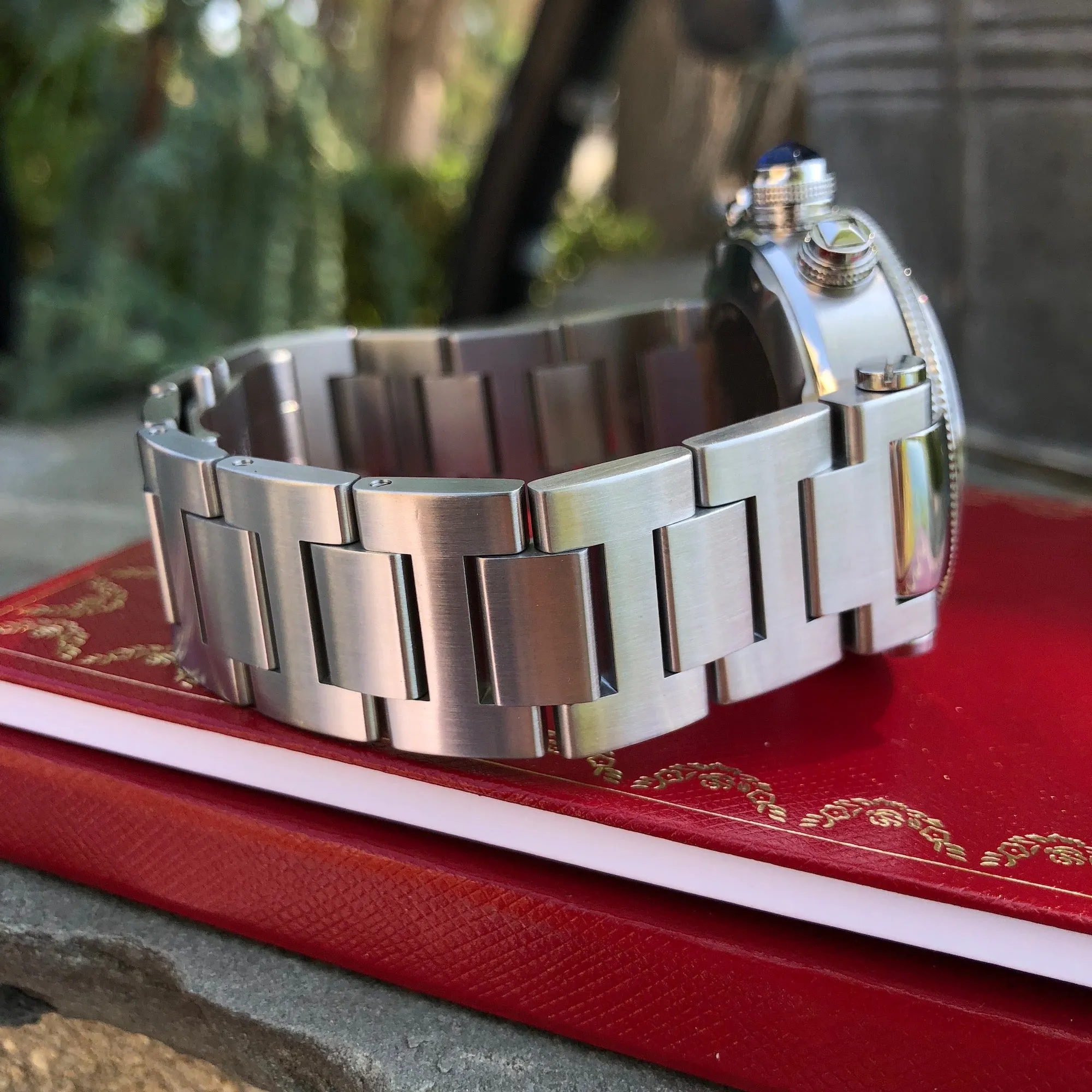 Cartier Pasha Seatimer Chronograph W31089M7 Steel Automatic 42mm Wristwatch Box & Papers