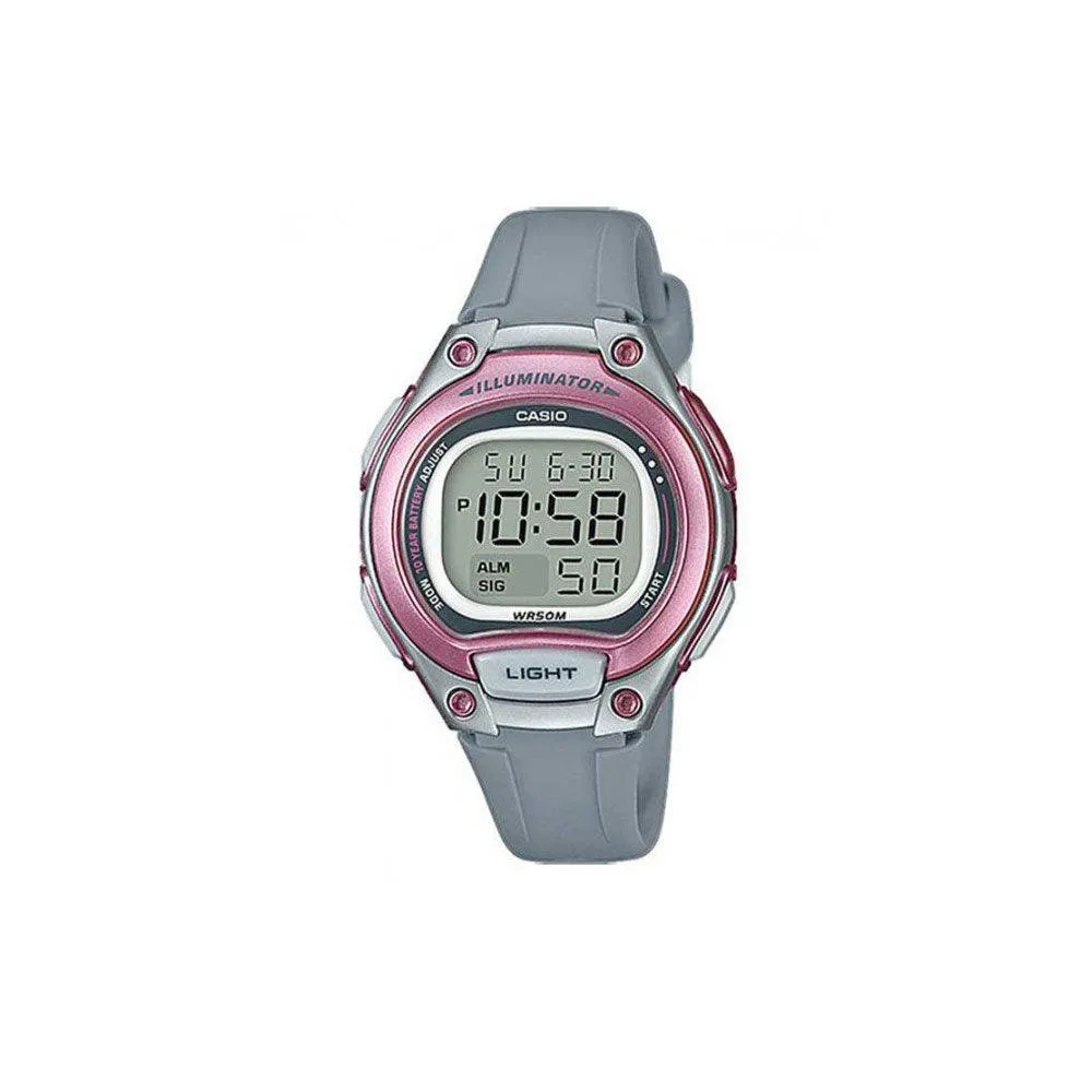 Casio Pink & Grey Illuminator Digital Watch - LW203-8A