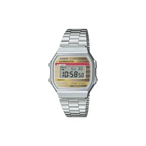 Casio Vintage Mens Analogue Silver Heritage Watch - A168WEHA-9A
