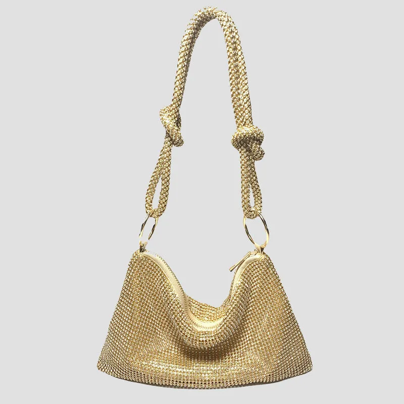 Celebrities Elegant Solid Sequined Rhinestone Bags(3 Colors)