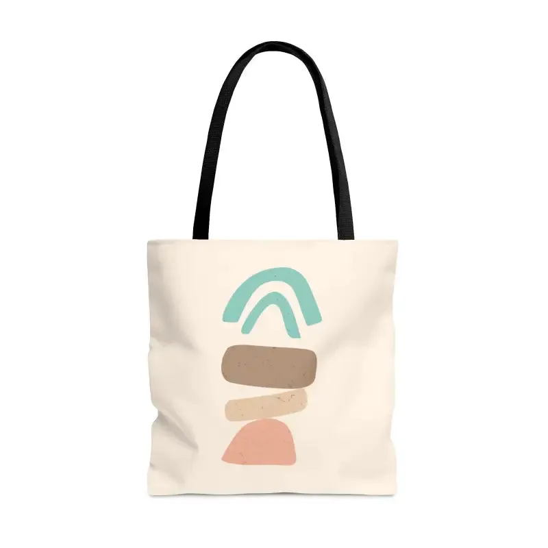 Chic Abstract Landscape Tote Bag