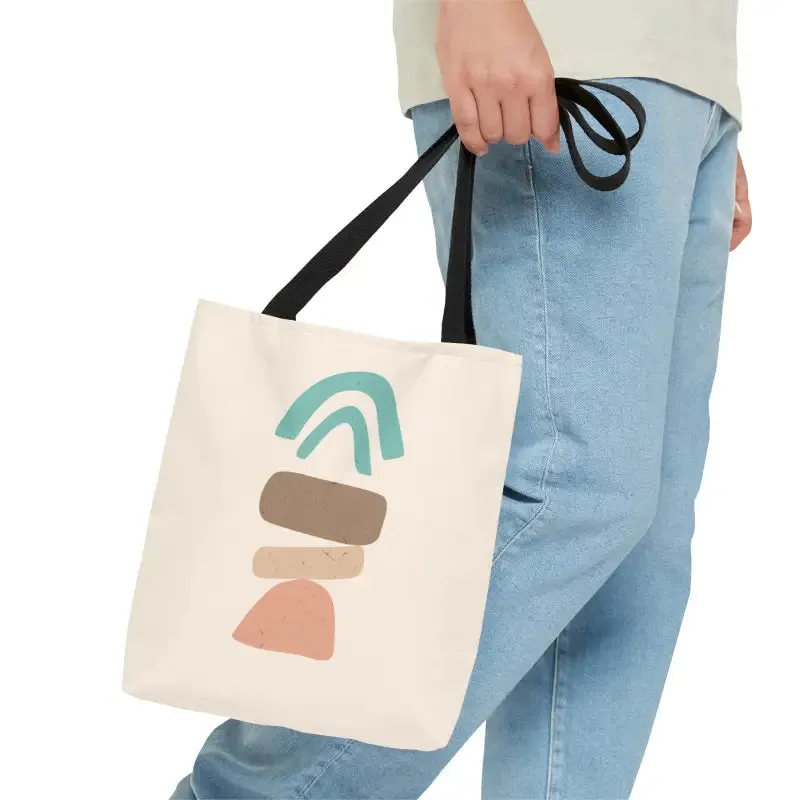 Chic Abstract Landscape Tote Bag