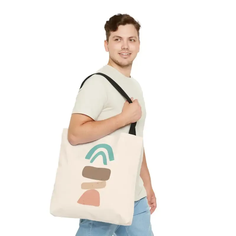 Chic Abstract Landscape Tote Bag