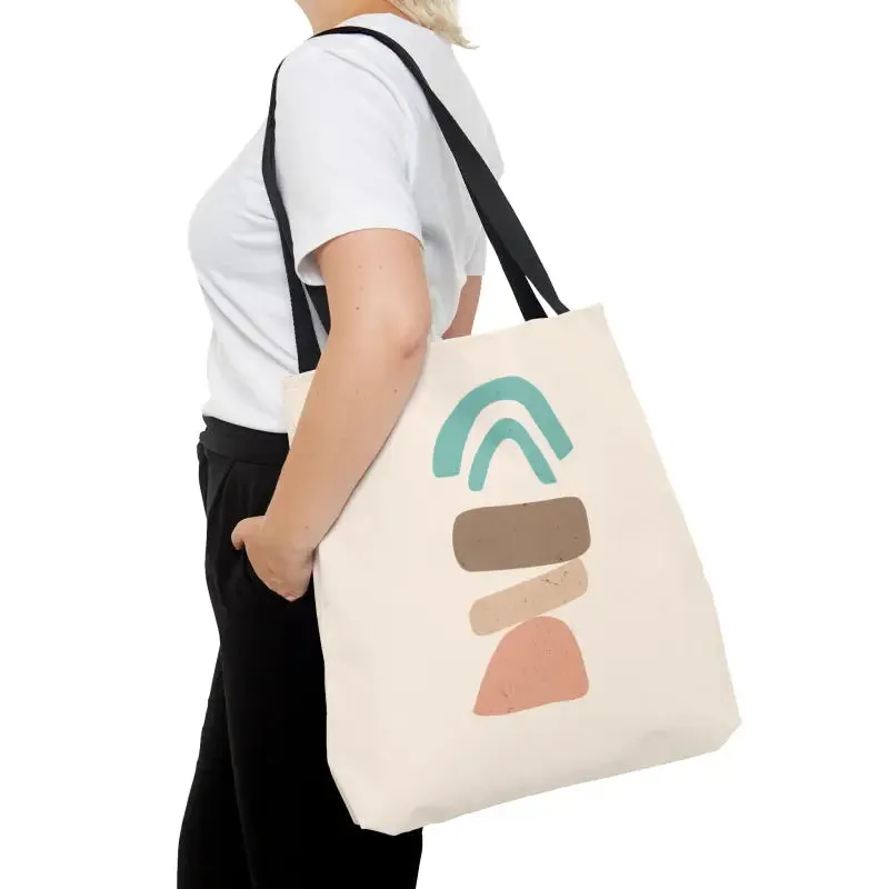 Chic Abstract Landscape Tote Bag