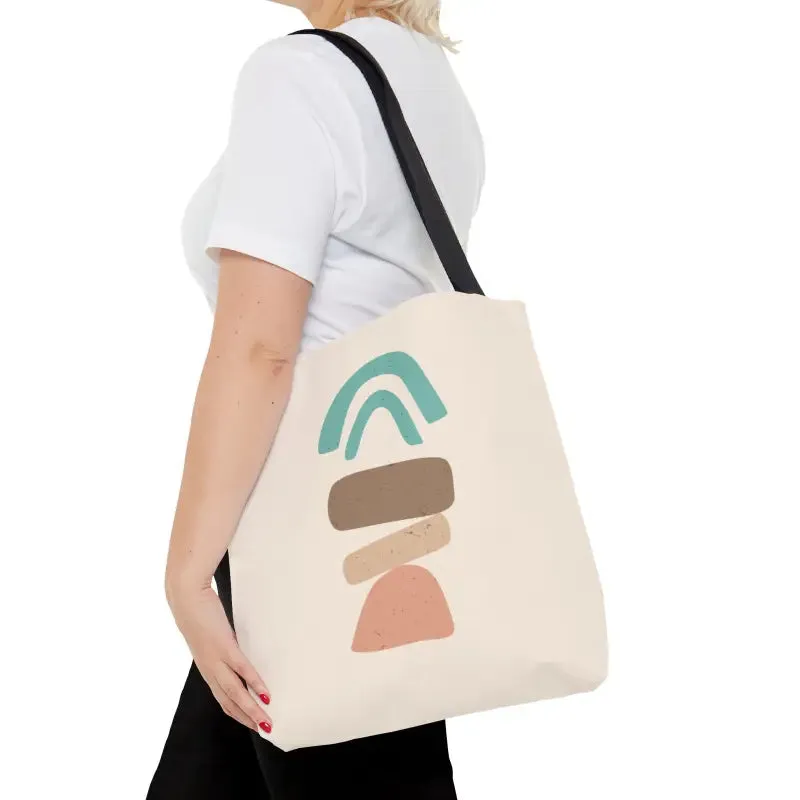 Chic Abstract Landscape Tote Bag