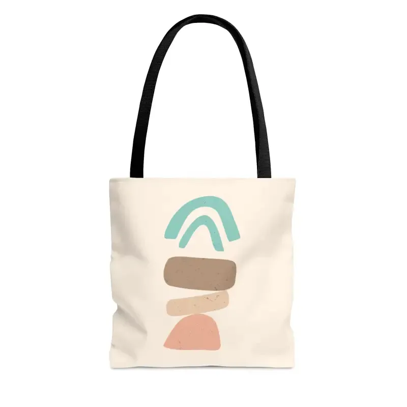Chic Abstract Landscape Tote Bag