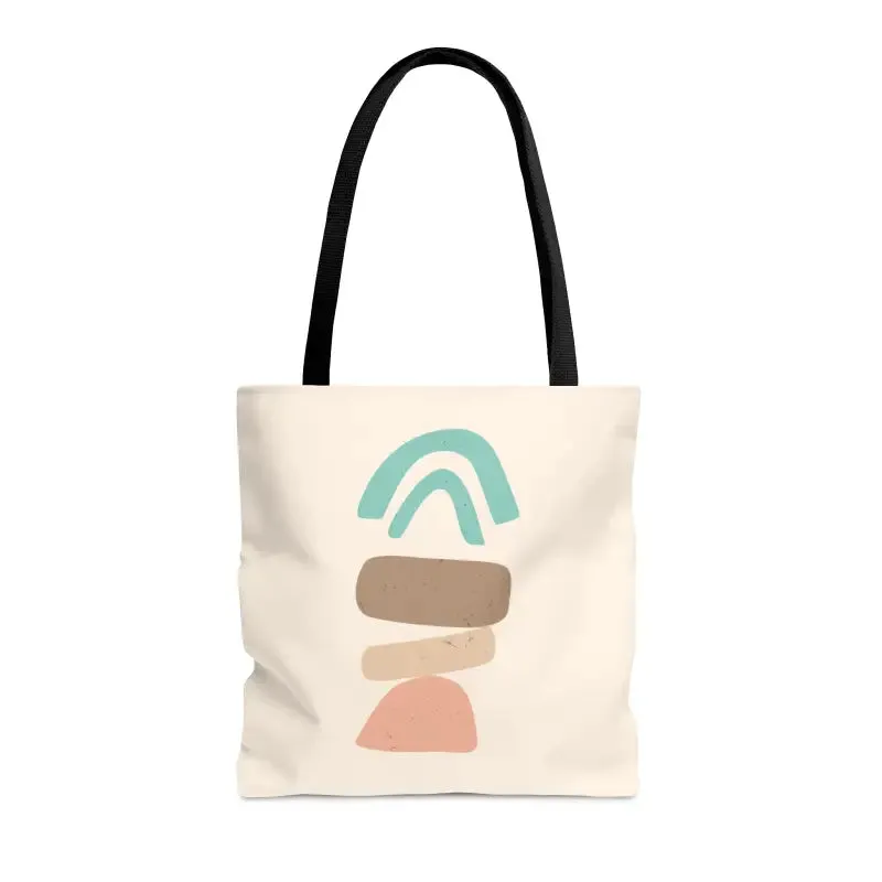Chic Abstract Landscape Tote Bag