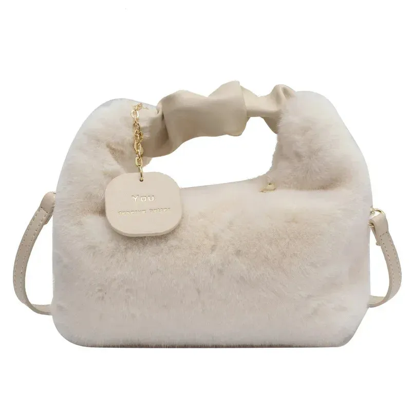Chic Faux Fur Shoulder & Crossbody Bags