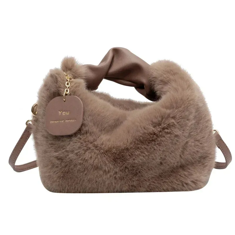 Chic Faux Fur Shoulder & Crossbody Bags