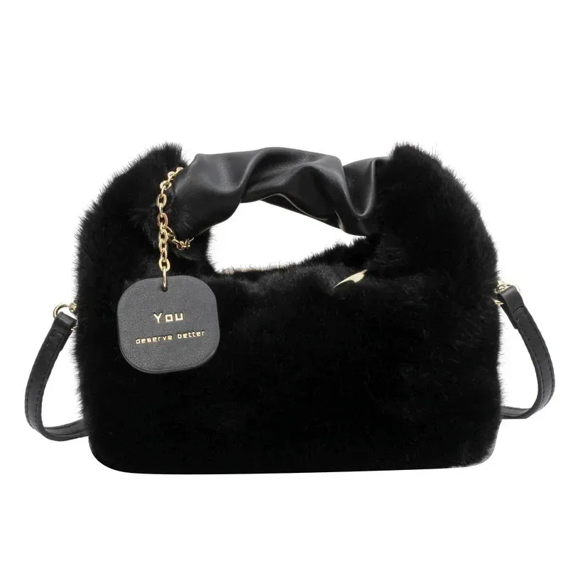 Chic Faux Fur Shoulder & Crossbody Bags