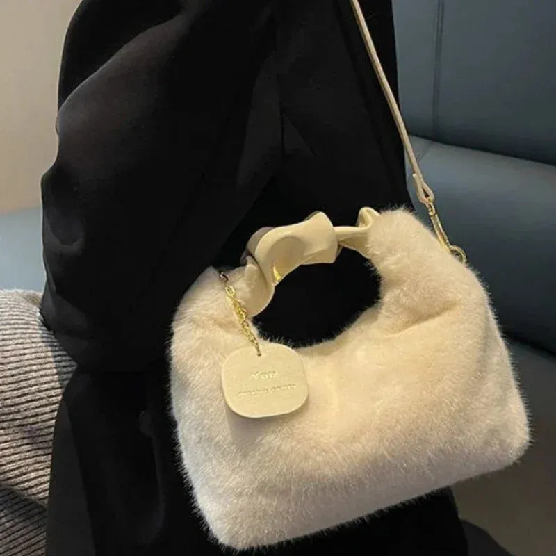 Chic Faux Fur Shoulder & Crossbody Bags
