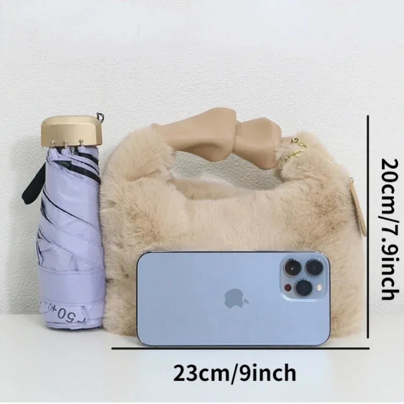 Chic Faux Fur Shoulder & Crossbody Bags