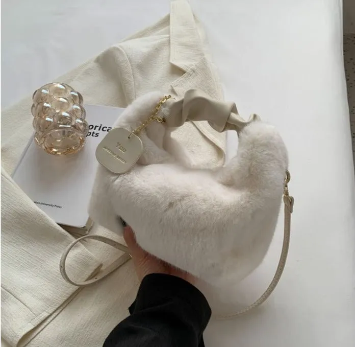 Chic Faux Fur Shoulder & Crossbody Bags
