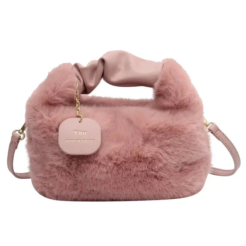 Chic Faux Fur Shoulder & Crossbody Bags