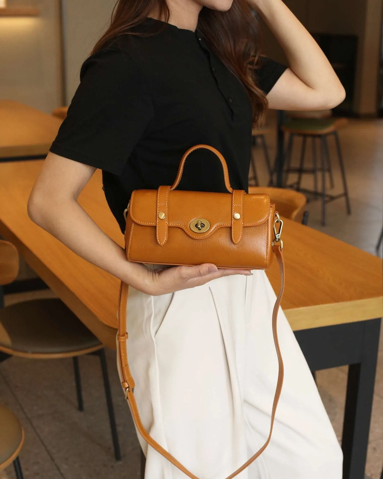 Chic Leather Carryall