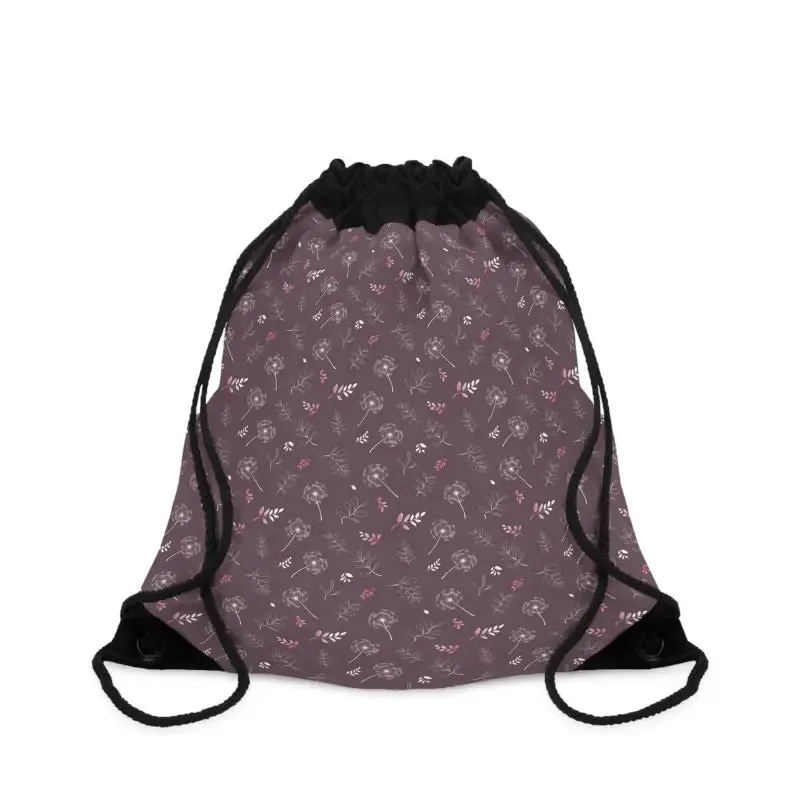 Chic Mauve Drawstring Bag