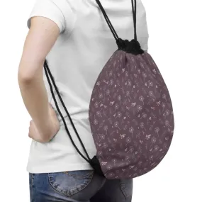 Chic Mauve Drawstring Bag