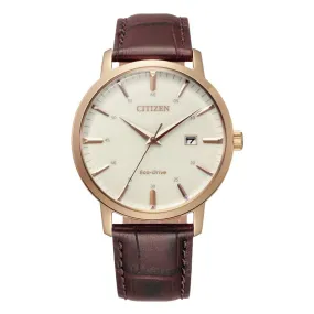 Citizen Eco-Drive Brown Leather Watch BM7463-12A