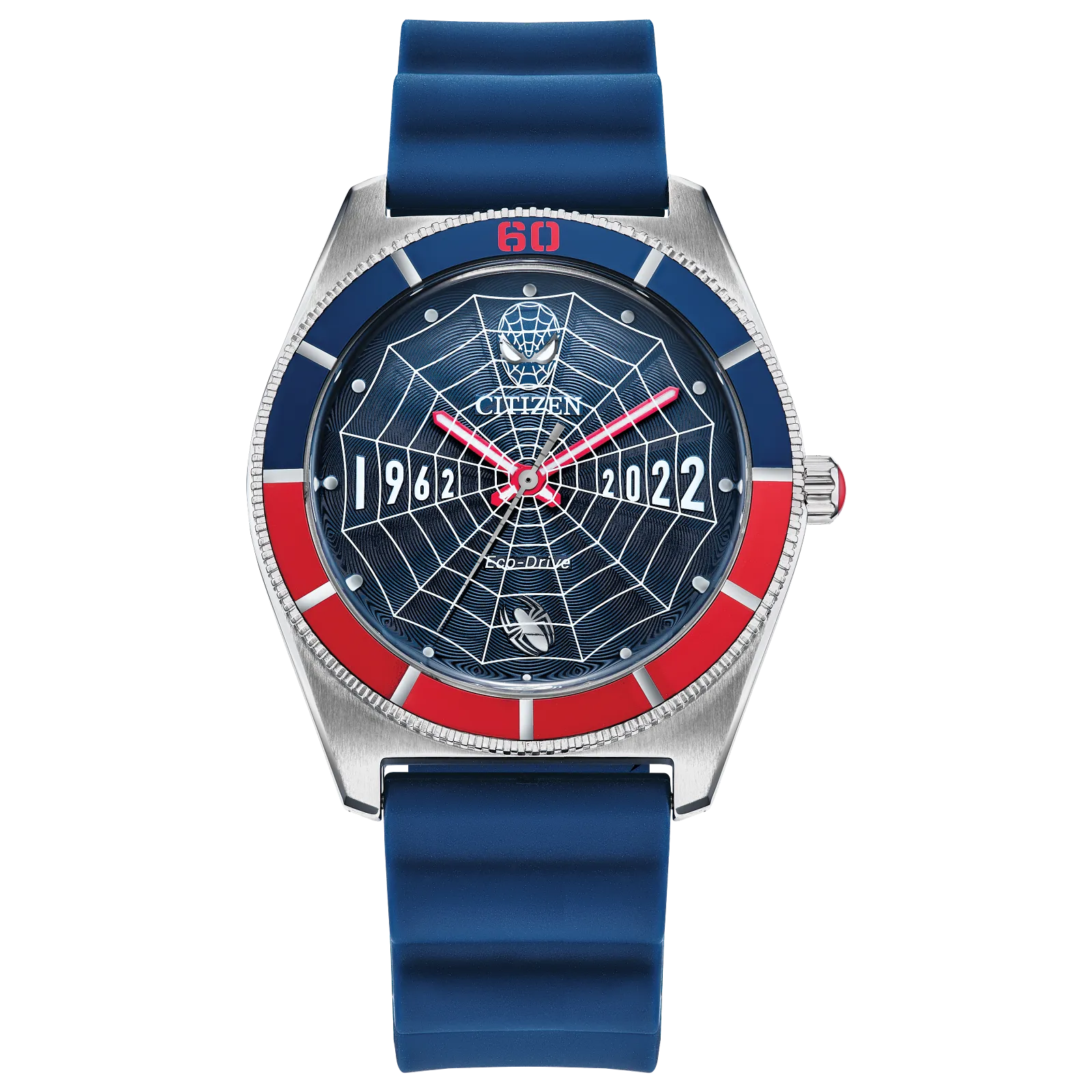 Citizen Spider-Man Blue Dial Polyurethane Strap Watch AW2050-49W