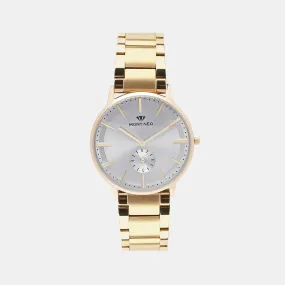 Classy Silver Analog Men Stainless Steel Watch 7009E-M2203