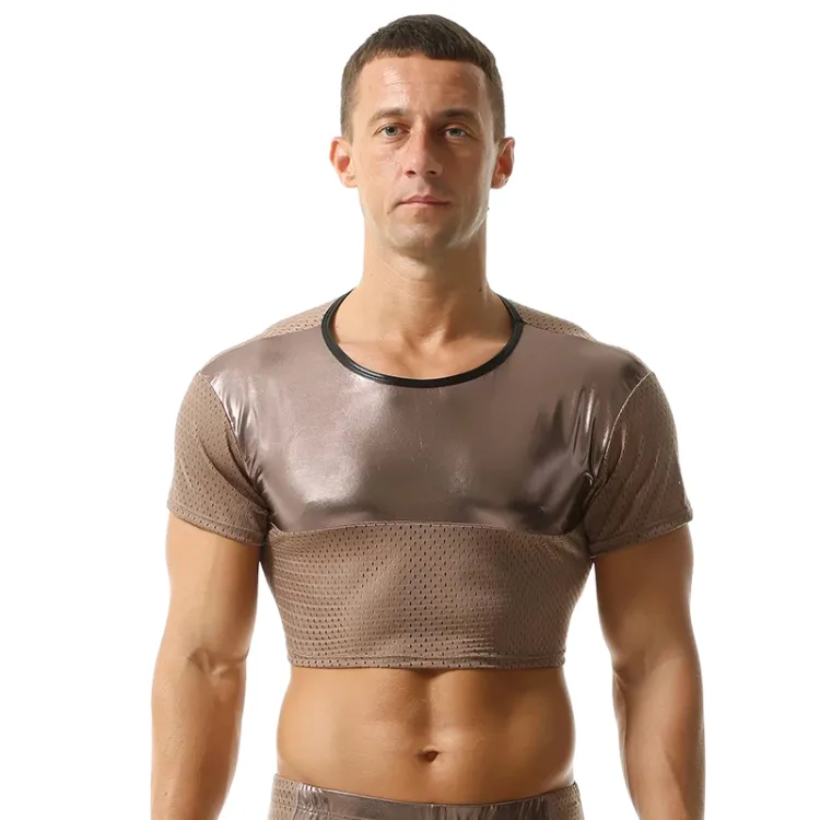 ClubErotic Short Sleeve Crop Top