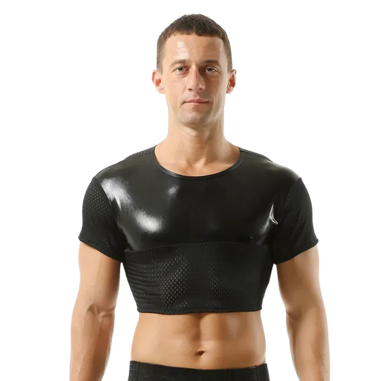 ClubErotic Short Sleeve Crop Top