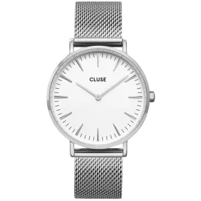 Cluse Boho Chic Silver Mesh Watch