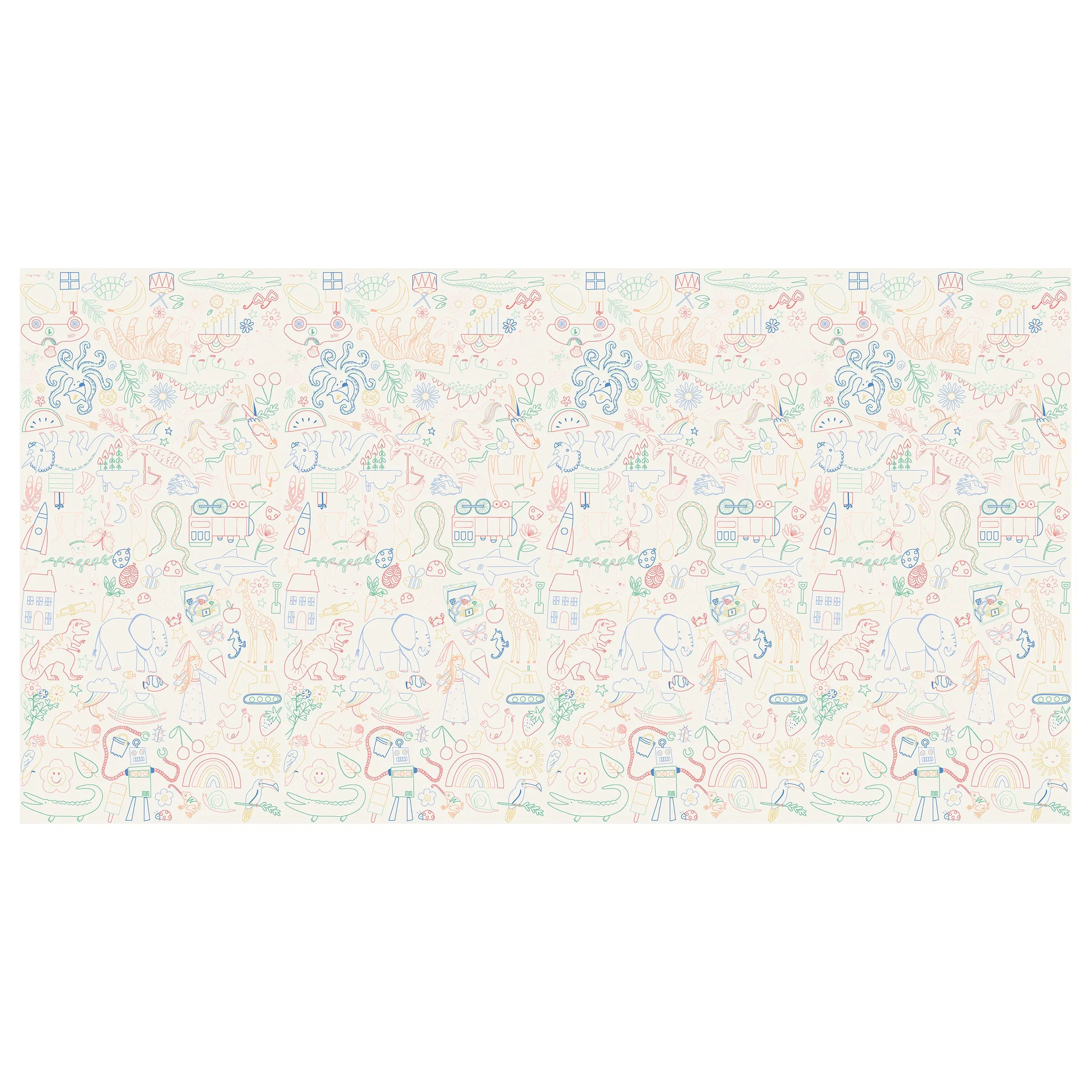 Color In Activity Tablecloth