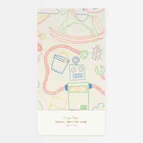Color In Activity Tablecloth