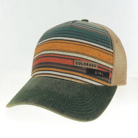 Colorado Girl Striped Trucker